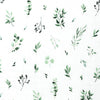 Muslin Crib Sheet - Watercolour Foliage
