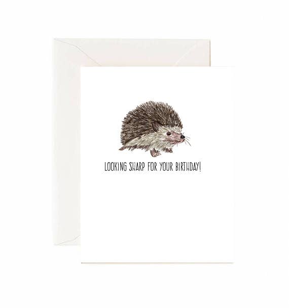 Hedgehog "Looking Sharp For Your Birthday"