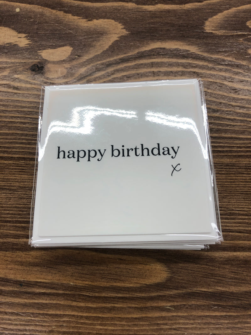 Card - Happy Birthday X mini