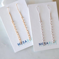 Textured Threader Earrings - Gold and Silver