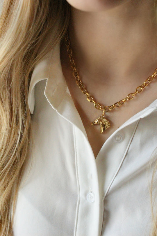 Free Rein Necklace - Gold