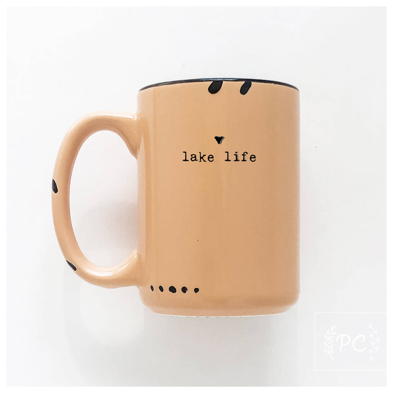 Lake life small heart | ceramic mug