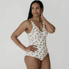 Women's 1/pc Swimsuit-Pineapples