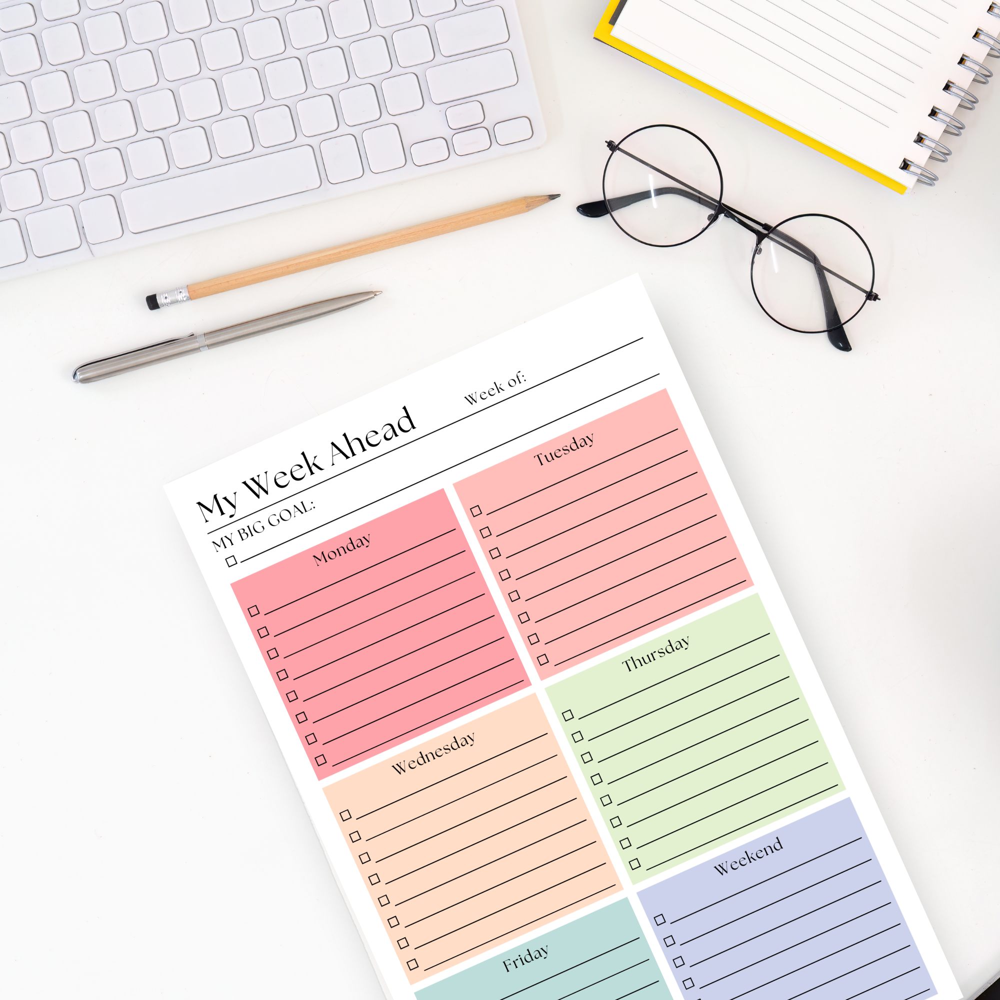 This Week's Plan To-Do List: 50-Page Tear-Off Notepad