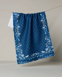 Bronco Indigo Tea Towel
