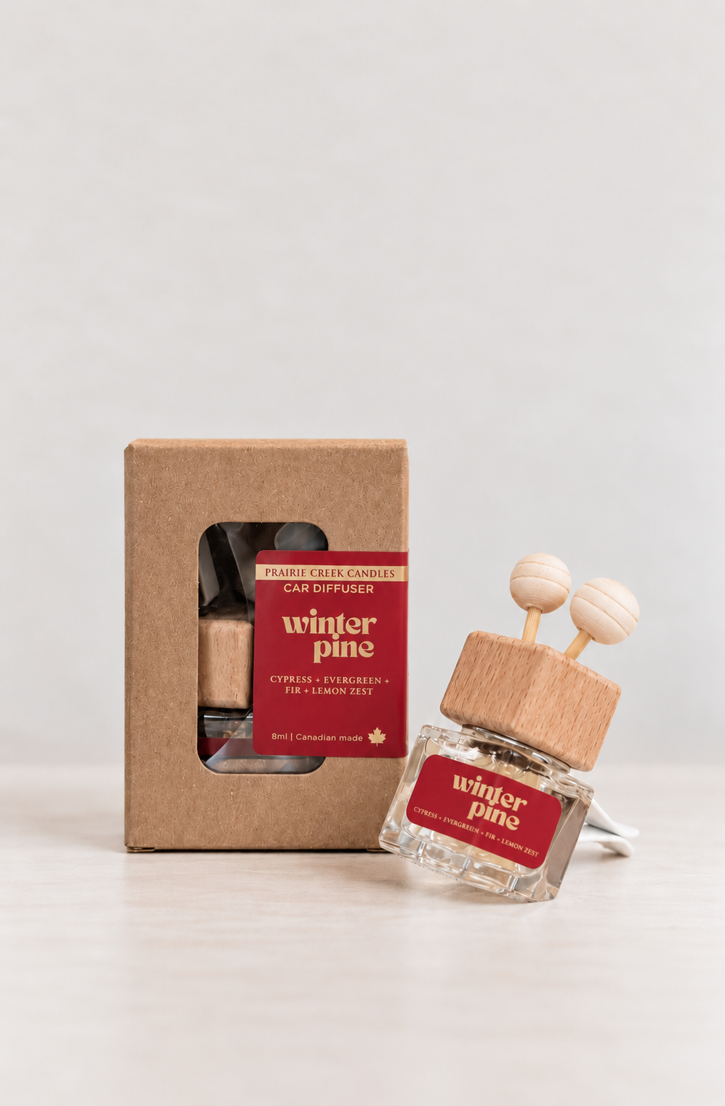WINTER PINE | NON TOXIC VENT CLIP CAR DIFFUSER | HOLIDAY COLLECTION