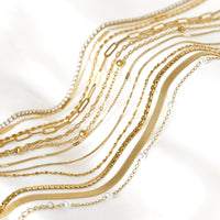 Specialty Chain Necklaces - Stainless Steel Gold Chains