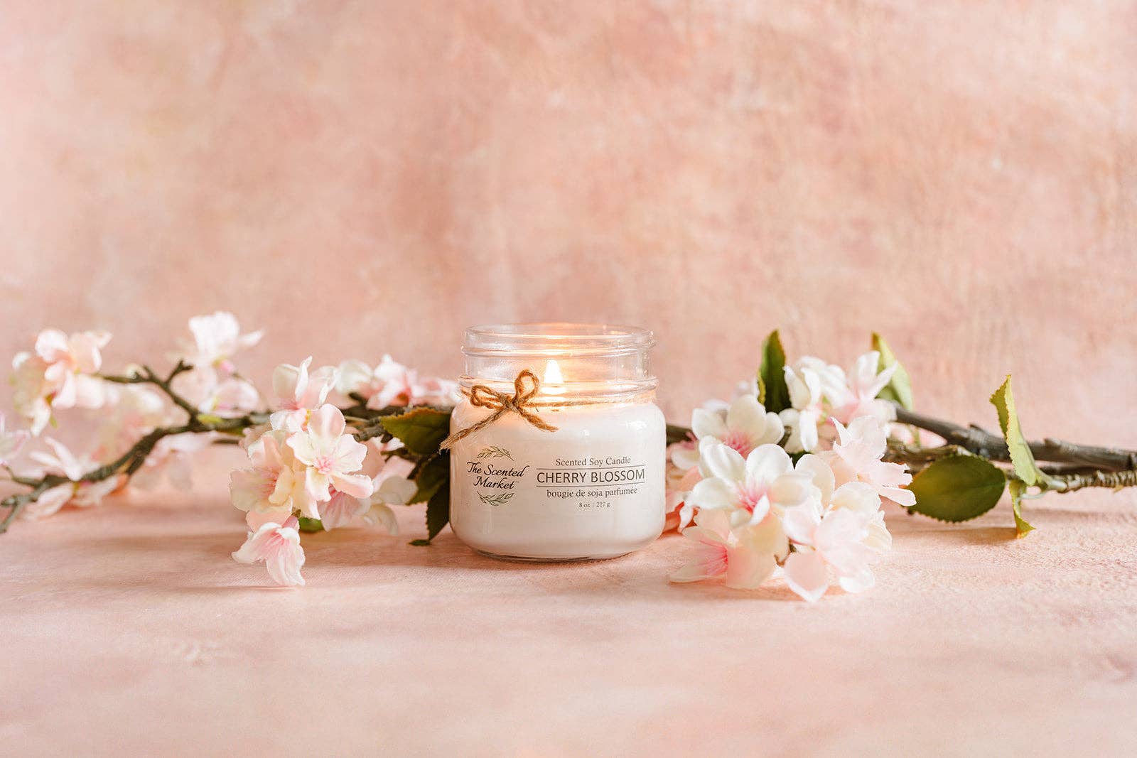 CHERRY BLOSSOM Soy Wax Candle 8oz