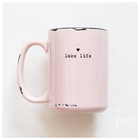 Lake life small heart | ceramic mug