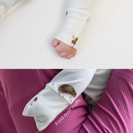 Footed Zipper Sleeper - Hedgehogs