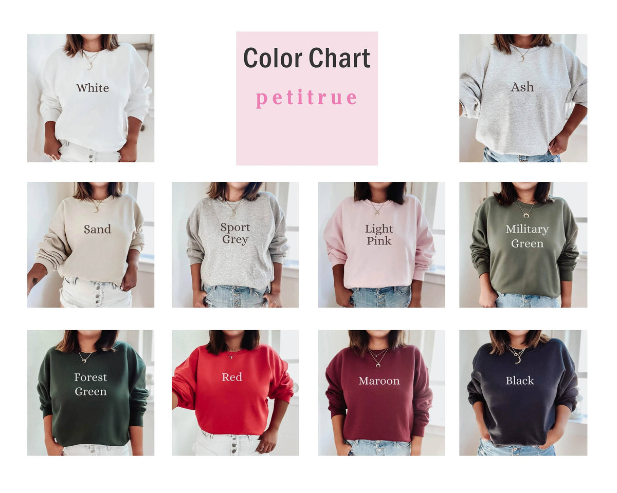 Christmas Sweatshirt Peace Joy Holiday Crewneck Sweater Puff