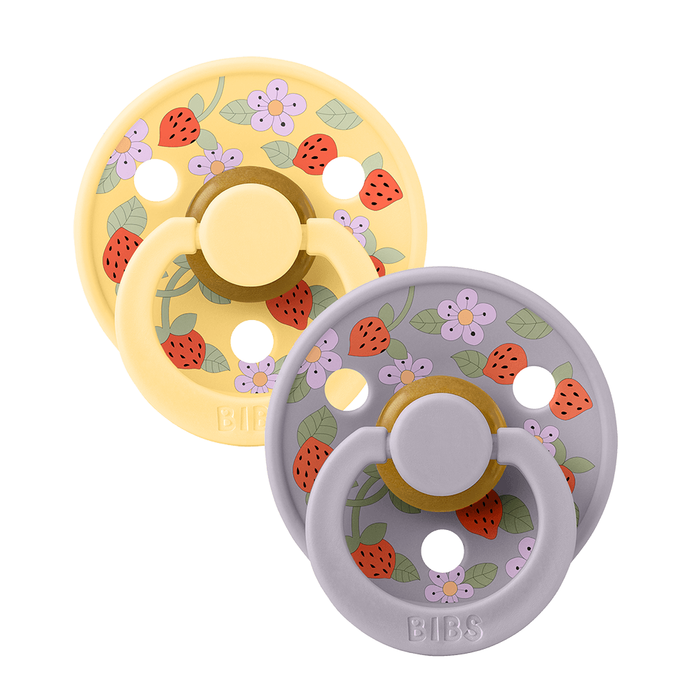 Pacifier - Liberty - Round - Strawberries & Cream - Pale Butter Mix