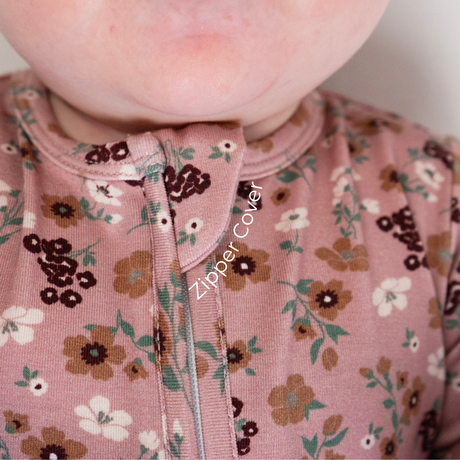 Footed Zipper Sleeper - Velvet Garden