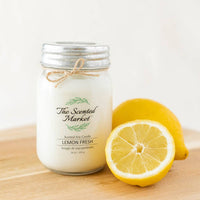 LEMON FRESH Soy Wax Candle 16 oz