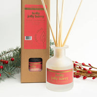 HOLLY JOLLY BERRY REED DIFFUSER | Holiday Home Fragrance
