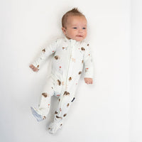 Footed Zipper Sleeper - Hedgehogs