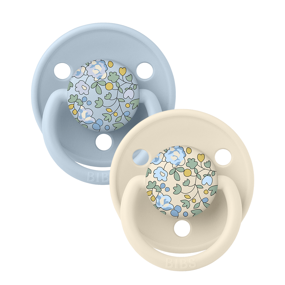 Pacifier - Liberty - De Lux - Round- Eloise Baby Blue Mix