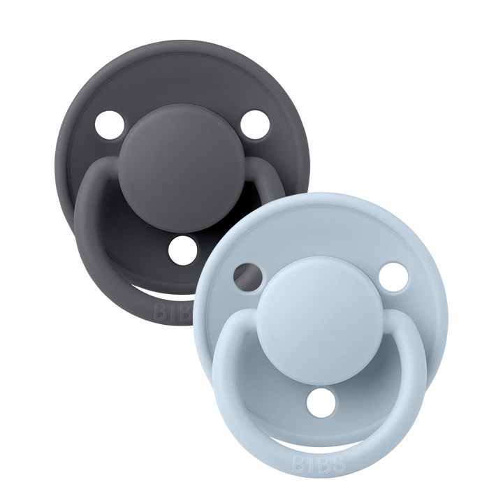 Pacifier - De Lux - Iron/Baby Blue