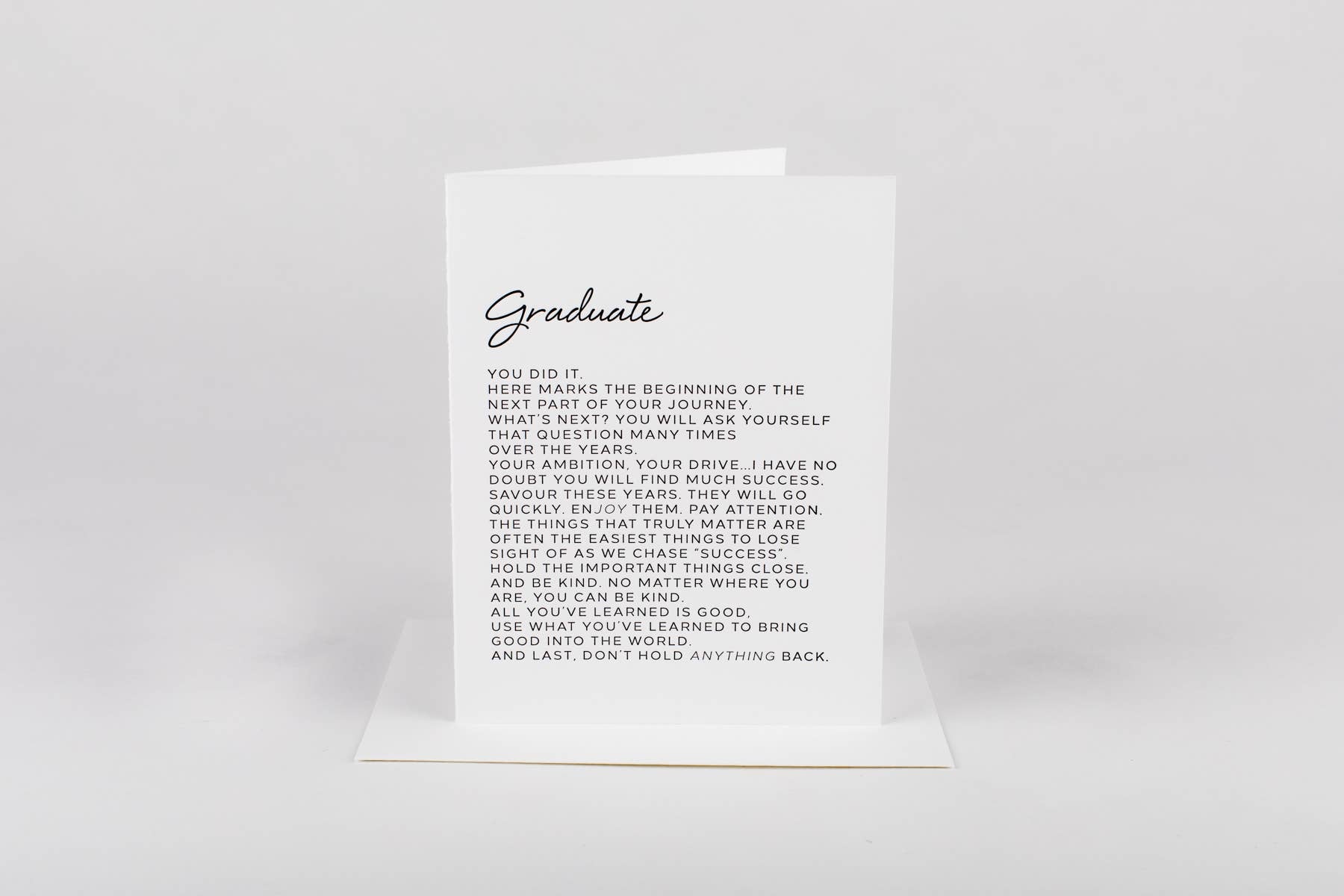 Card - Leter to Graduate