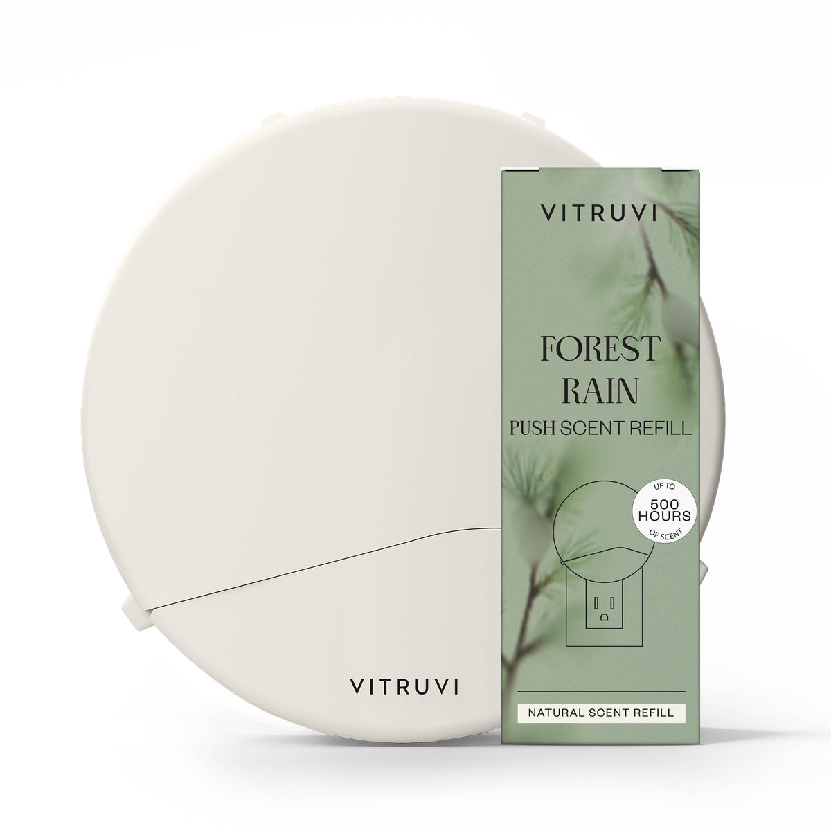 Push Plug-In Diffuser Starter Kit - White + Forest Rain