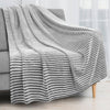 Ribbed Fleece Throw Blanket