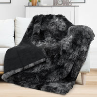 Faux Fur Sherpa Throw Blanket