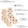 Women’s Beige Sushi Socks