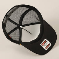 CAPTAIN Lettering Logo Foam Mesh Back Trucker Hat