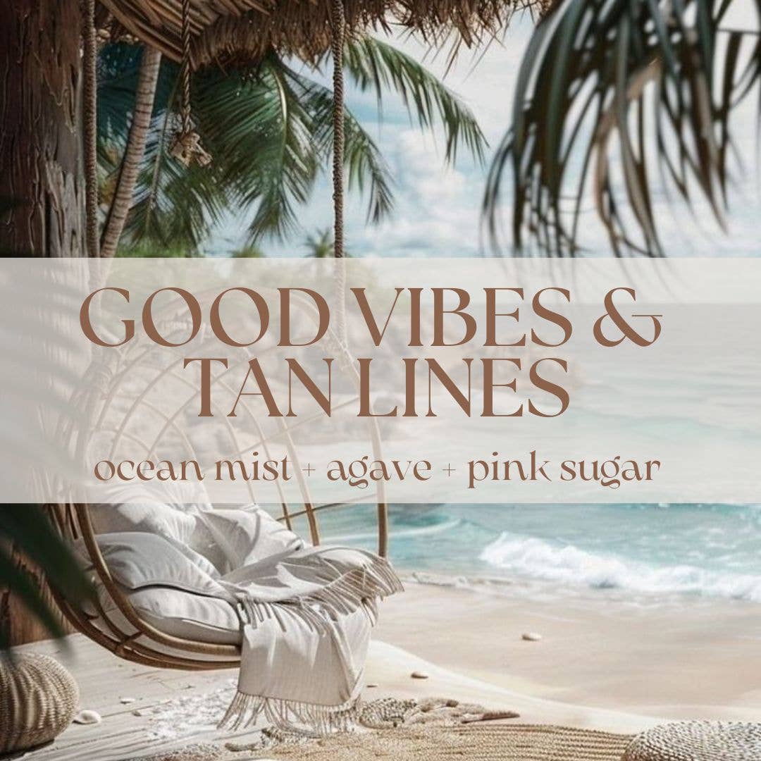GOOD VIBES & TAN LINES | NON TOXIC REED DIFFUSER | SUMMER COLLECTION