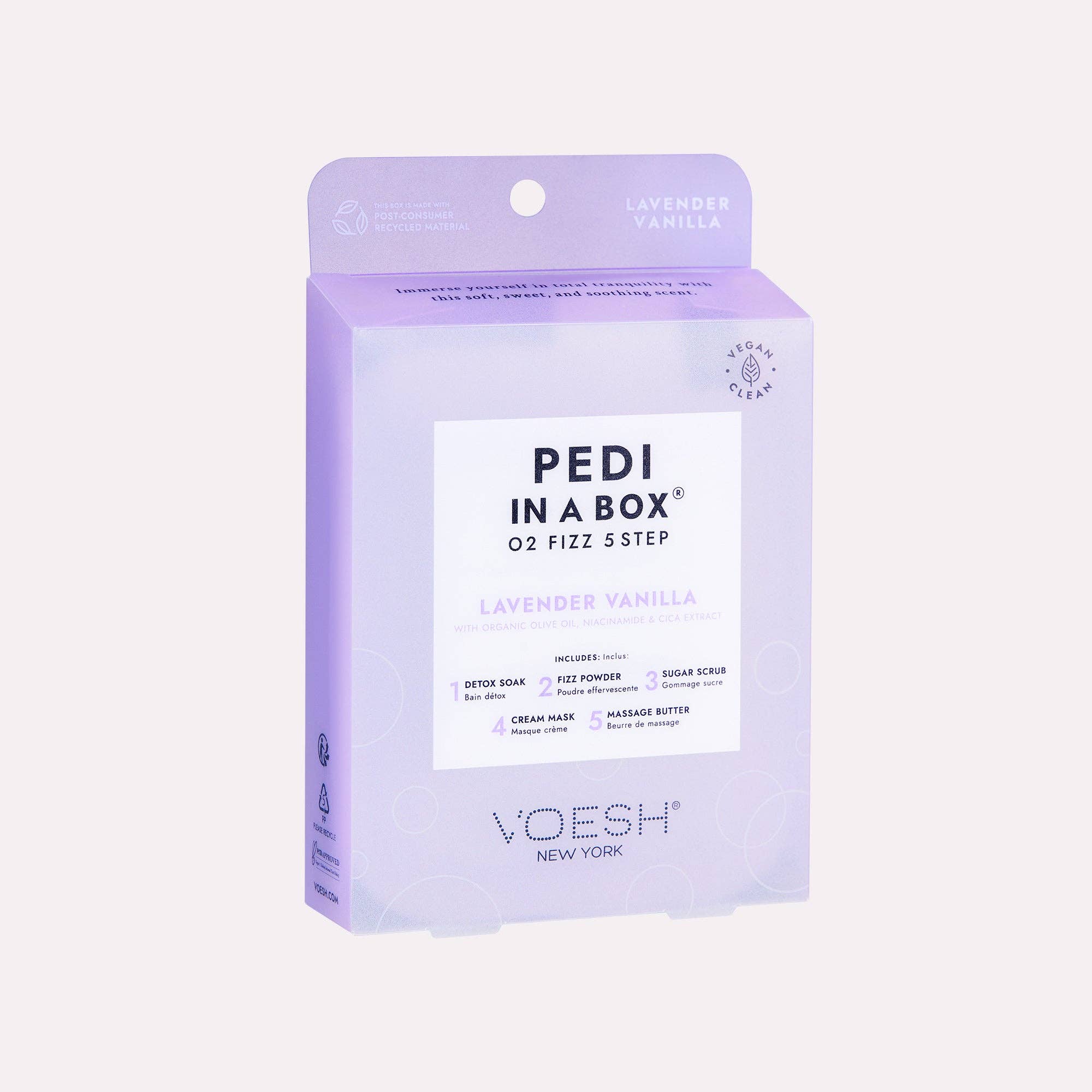 Pedi in a Box 5 Step O2 Fizz - Add on Service - Lavender