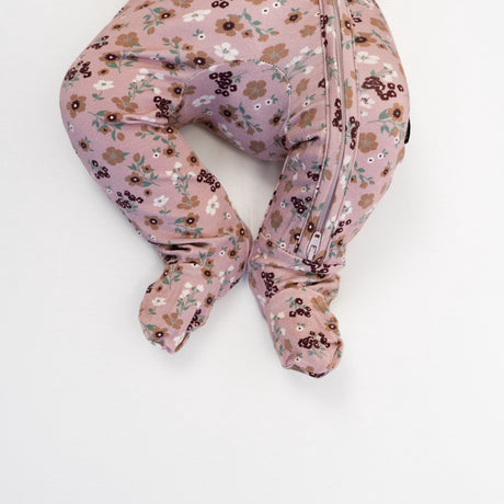 Footed Zipper Sleeper - Velvet Garden
