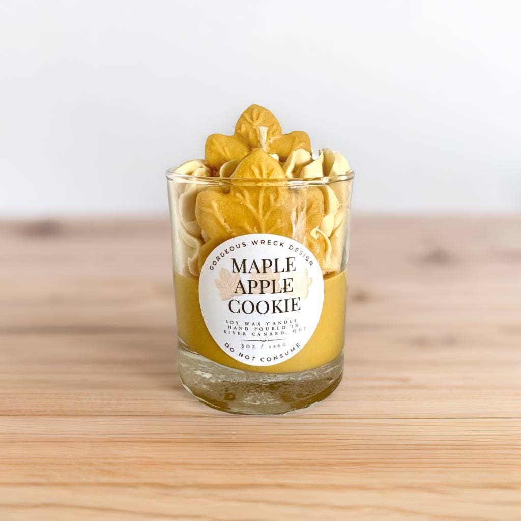Maple Apple Cookie Dessert Candle