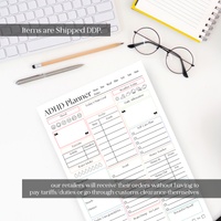 ADHD Daily Productivity Planner: 50 Page Tear-Off Notepad