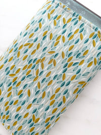 Leaf cascade - padded book sleeve, book pouch