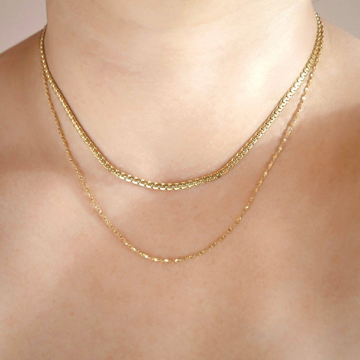 Specialty Chain Necklaces - Stainless Steel Gold Chains