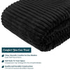 Ribbed Fleece Throw Blanket