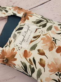 Organic Cotton Heating Pad - Neck Wrap - Cream Floral