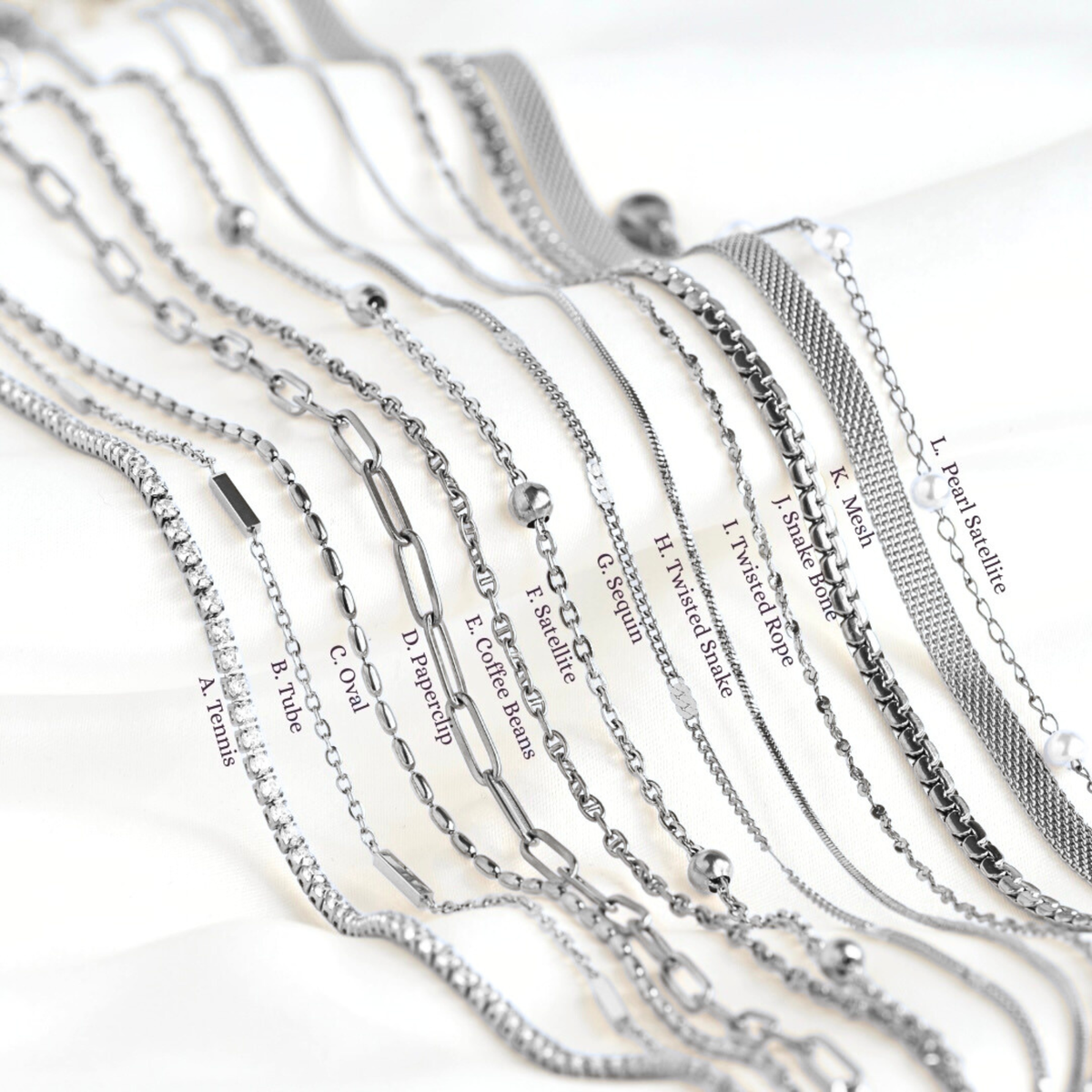Specialty Chain Necklaces - Stainless Steel Gold Chains