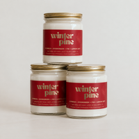 WINTER PINE | 8OZ NON TOXIC SOY CANDLE | HOLIDAY COLLECTION