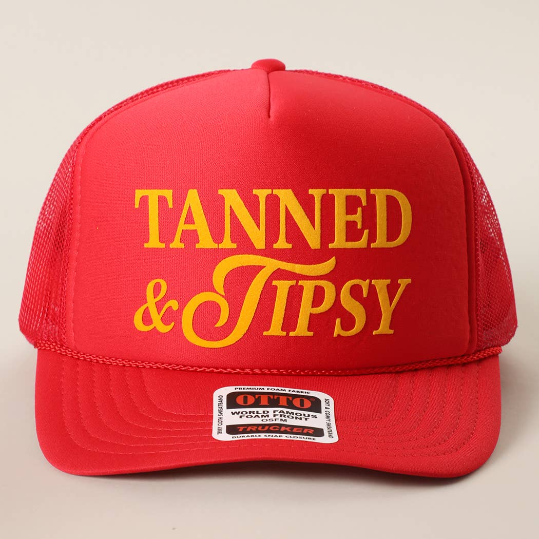 TANNED & TIPSY Foam Trucker Hat