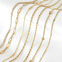 Specialty Chain Necklaces - Stainless Steel Gold Chains
