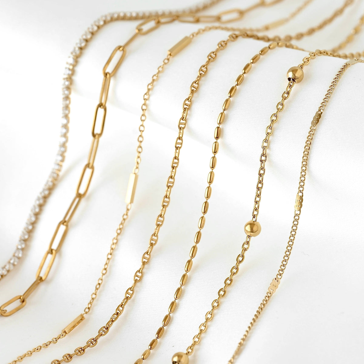 Specialty Chain Necklaces - Stainless Steel Gold Chains
