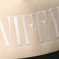 WIFEY Two-Tone Canvas Trucker Hat with Bay Leaf