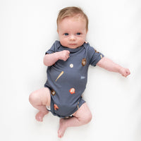 Short Sleeve Onesie - Baseball