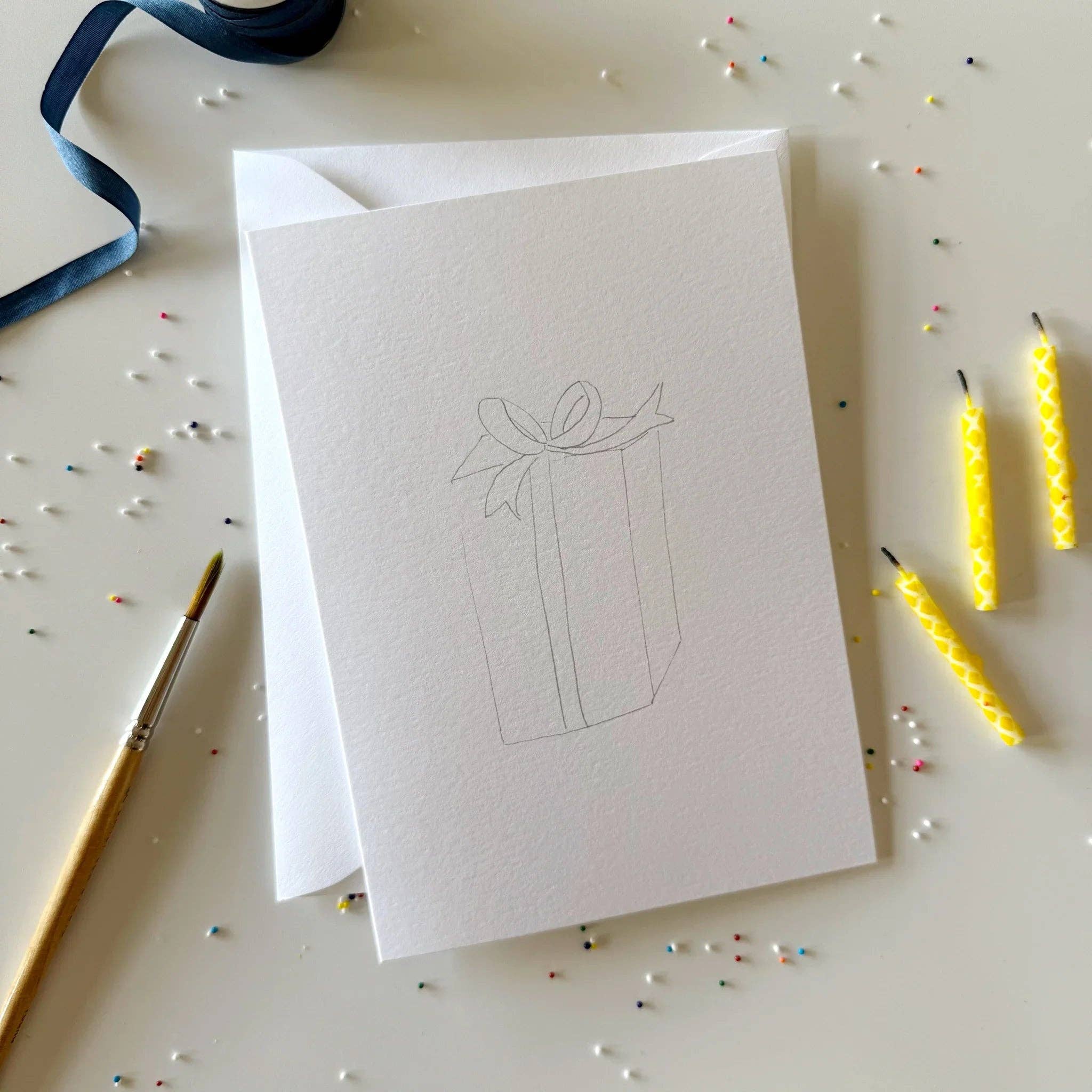 Celebrate paintable watercolor notecard set