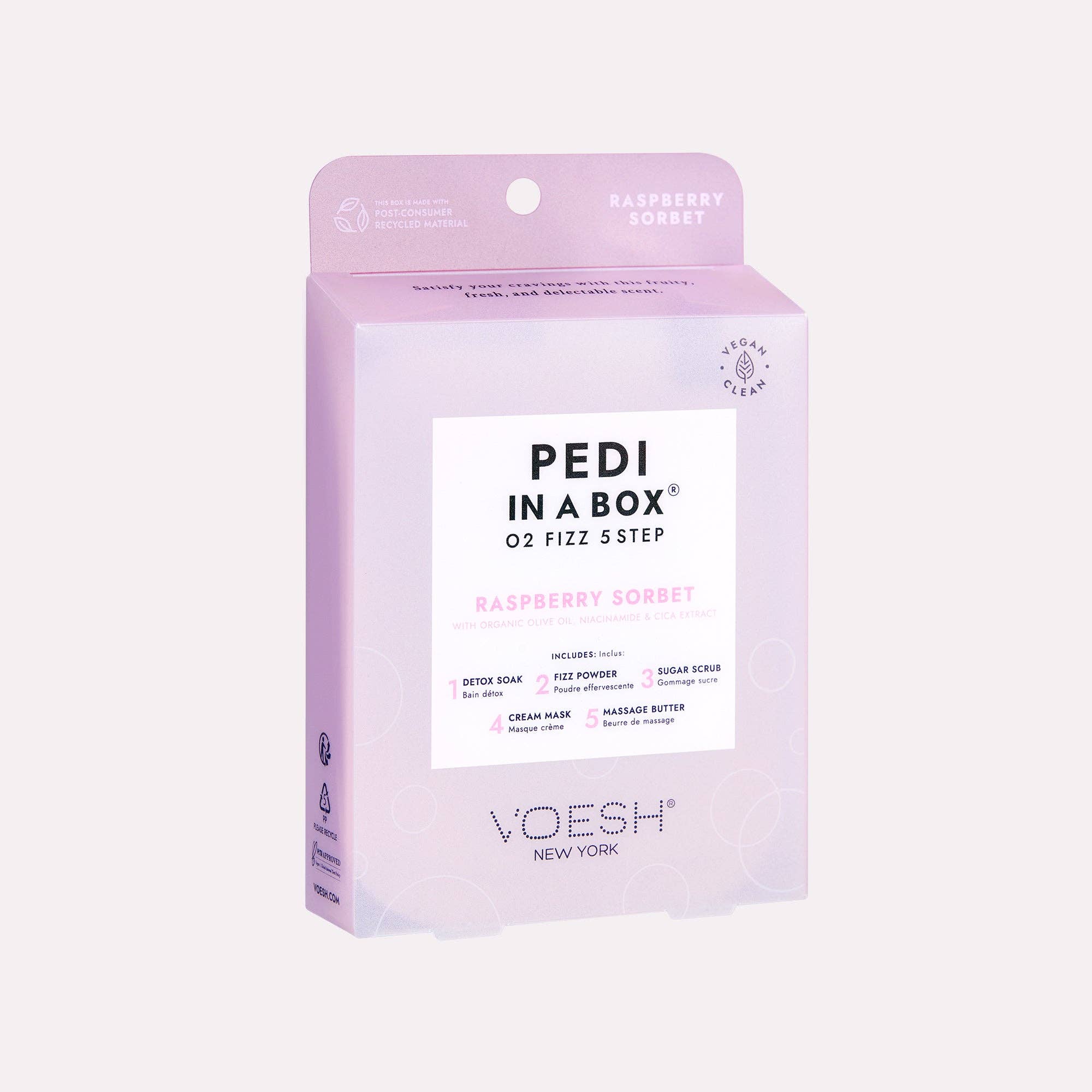 Pedi in a Box 5 Step O2 Fizz - Add on Service - Raspberry