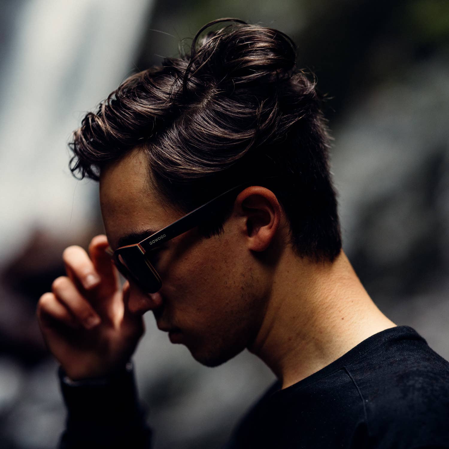 Canadian Black Maple Sunglasses with Black Polarized Lenses
