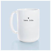 Lake life small heart | ceramic mug