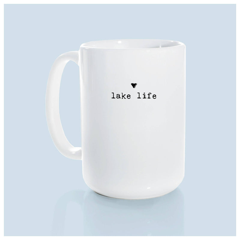 Lake life small heart | ceramic mug