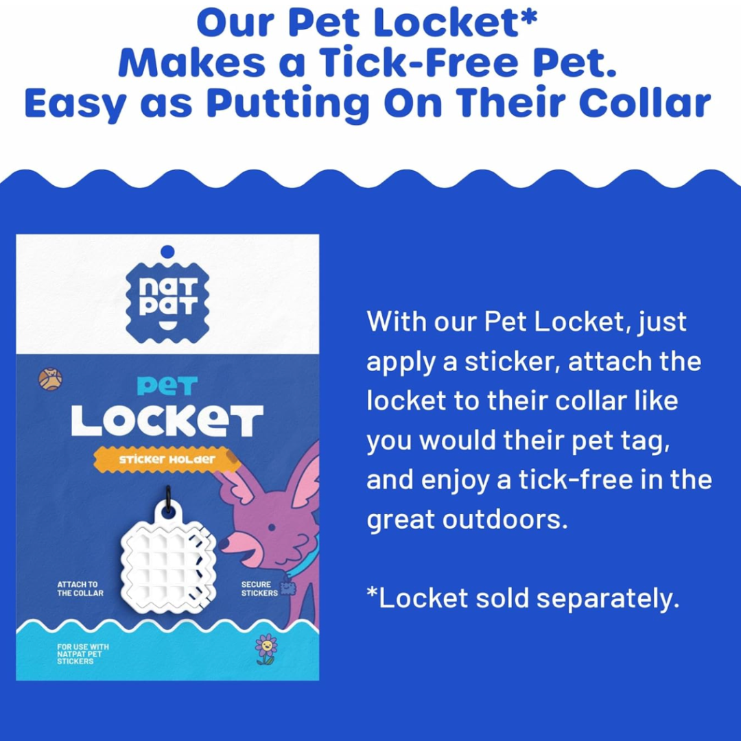 NATPAT Pet Locket: Pet Care Collar Tag for Natural Patches